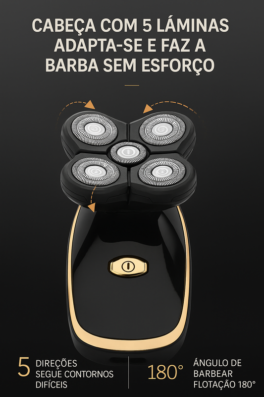 SunnyTech 5D Pro – Barbeador Elétrico Profissional